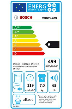 BOSCH WTN 85 V 07 FF Condensation 7KG