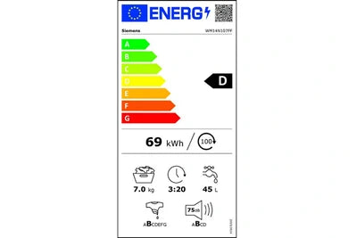 SIEMENS WM 14 N 107 FF 7 kg